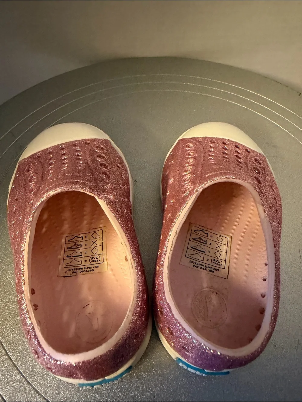 Native Shoes Jefferson Water Shoes Pink Glitter Sz Girls C4